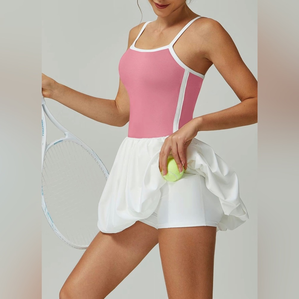 Timeoff Ladies' Skin Friendly Fabric Contrasting Color Camisole sports Romper